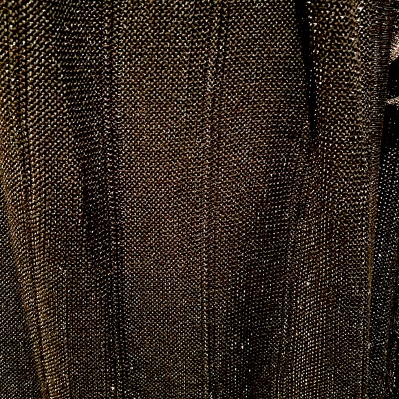 Zara black sparkly knit wrap maxi dress sz M - Picture 2 of 6